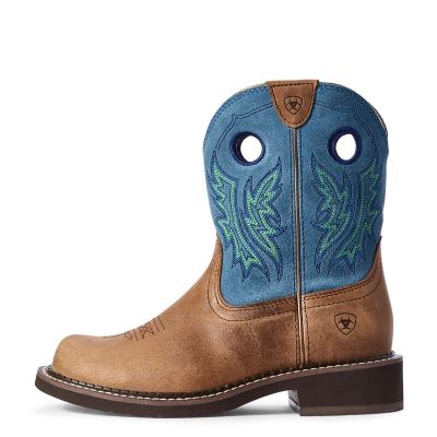 Ariat Western: Fatbaby Heritage Cowgirl Botas Western Mujer - Marrones / Azules (WIVUL2480)